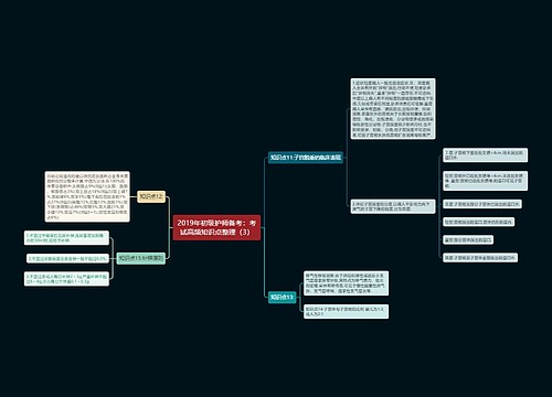 2019年初级护师备考：考试高频知识点整理（3）