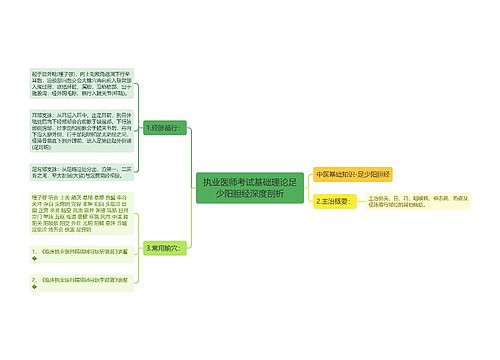 执业医师考试基础理论足少阳胆经深度剖析