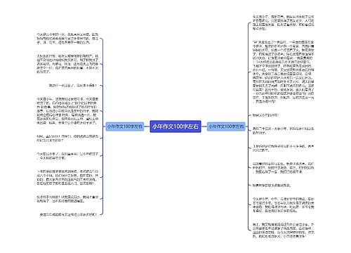小年作文100字左右