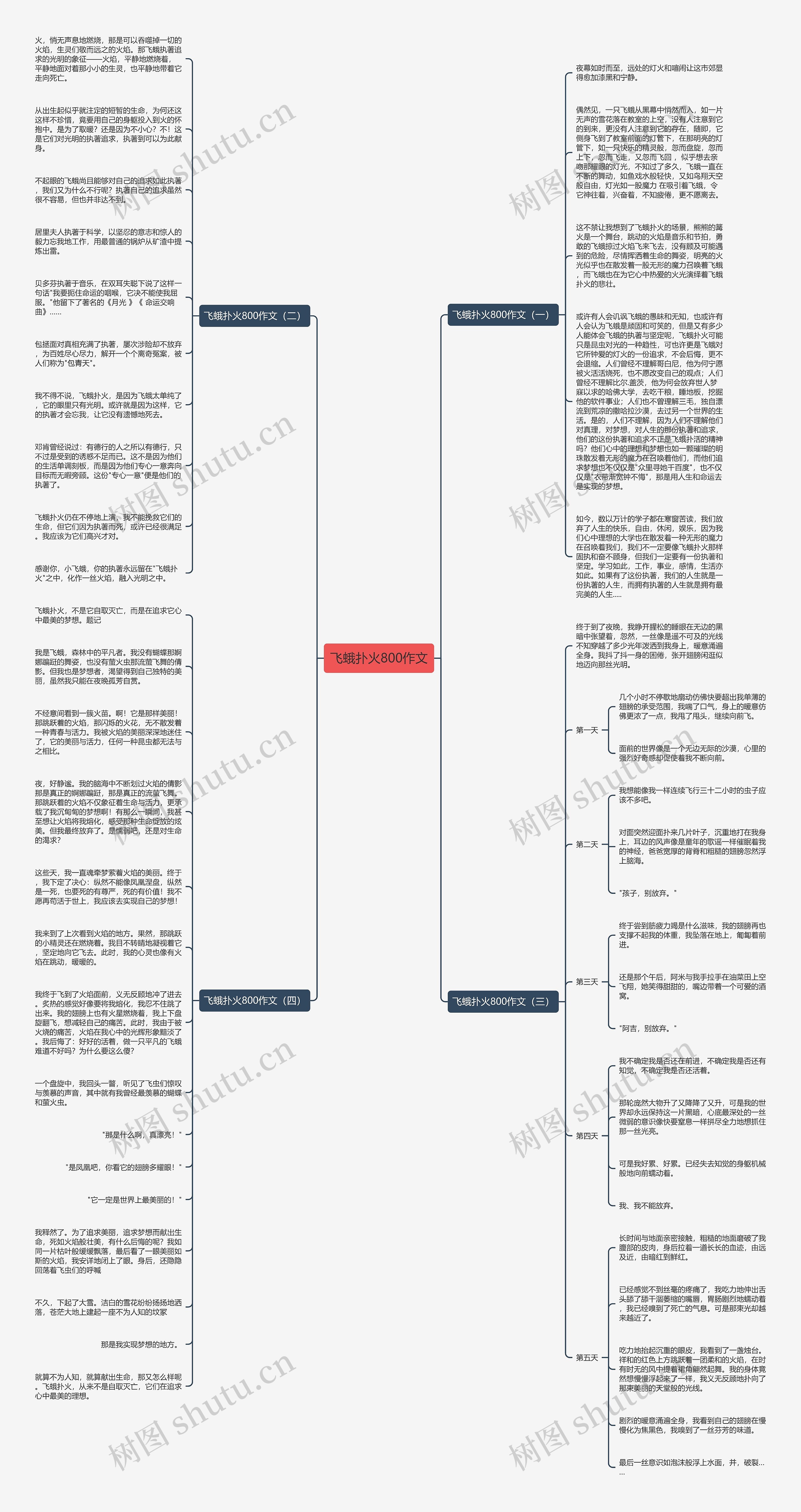 飞蛾扑火800作文思维导图