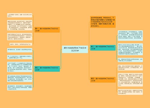 课外书给我带来了快乐作文200字