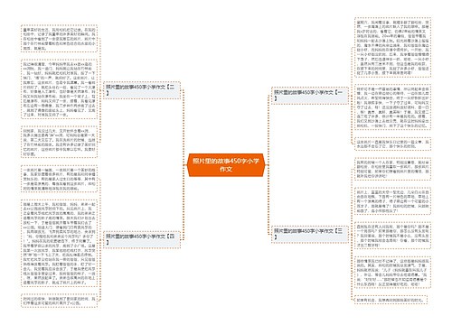 照片里的故事450字小学作文