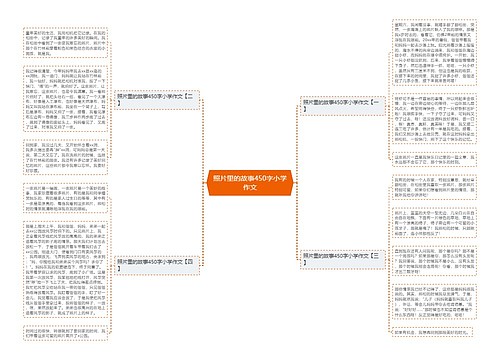 照片里的故事450字小学作文