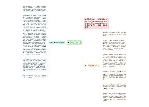 材料作文400字