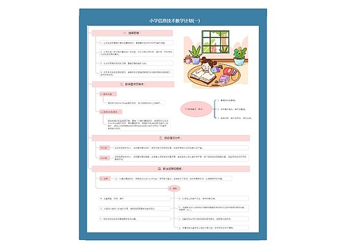 小学信息技术教学计划(一)