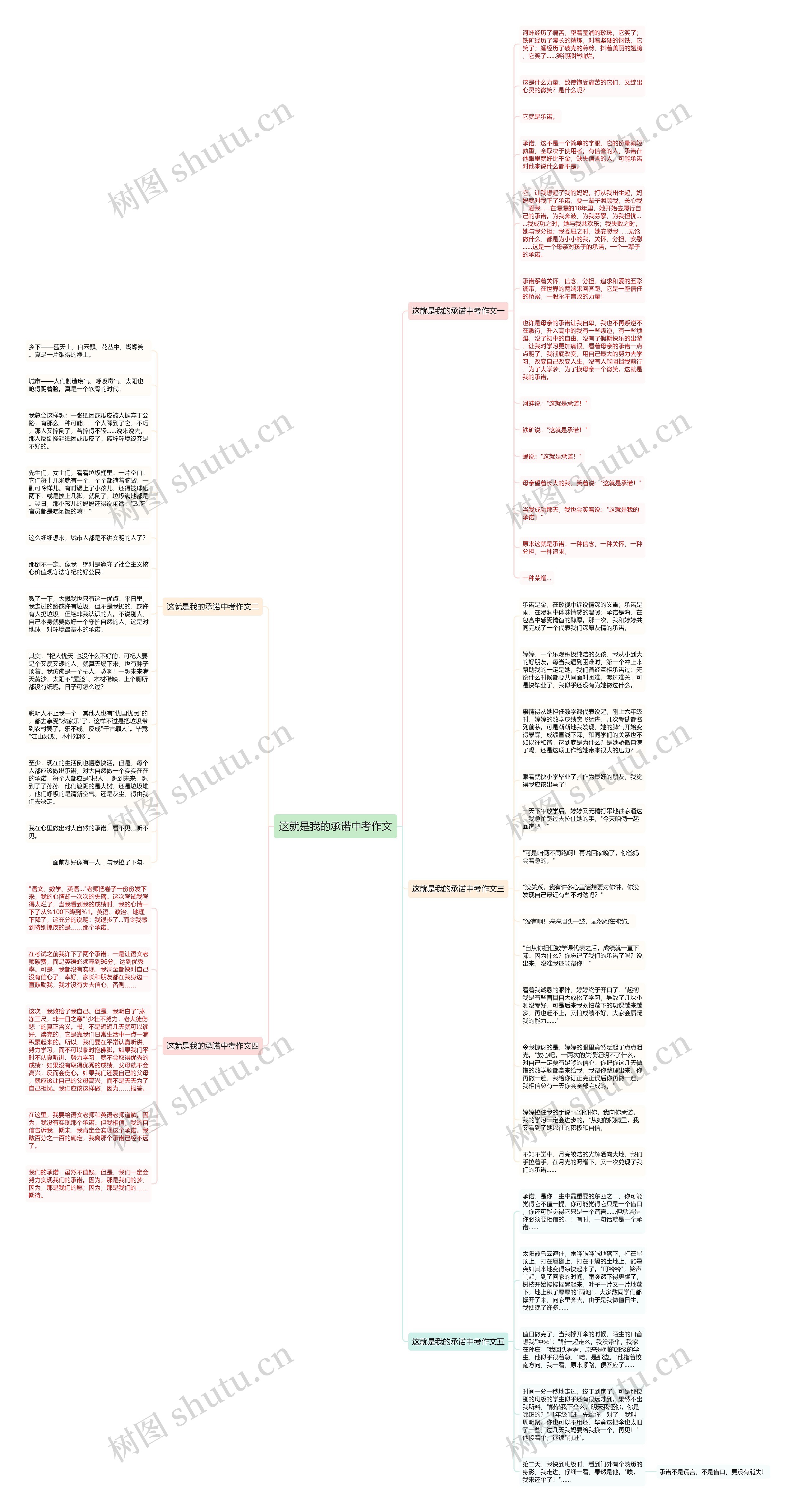 这就是我的承诺中考作文