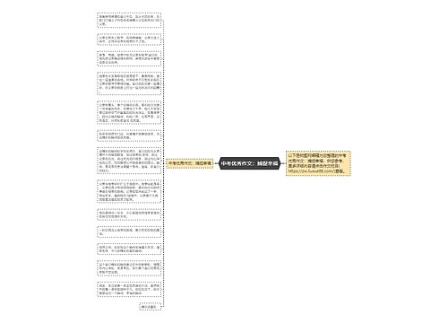 中考优秀作文：捕捉幸福