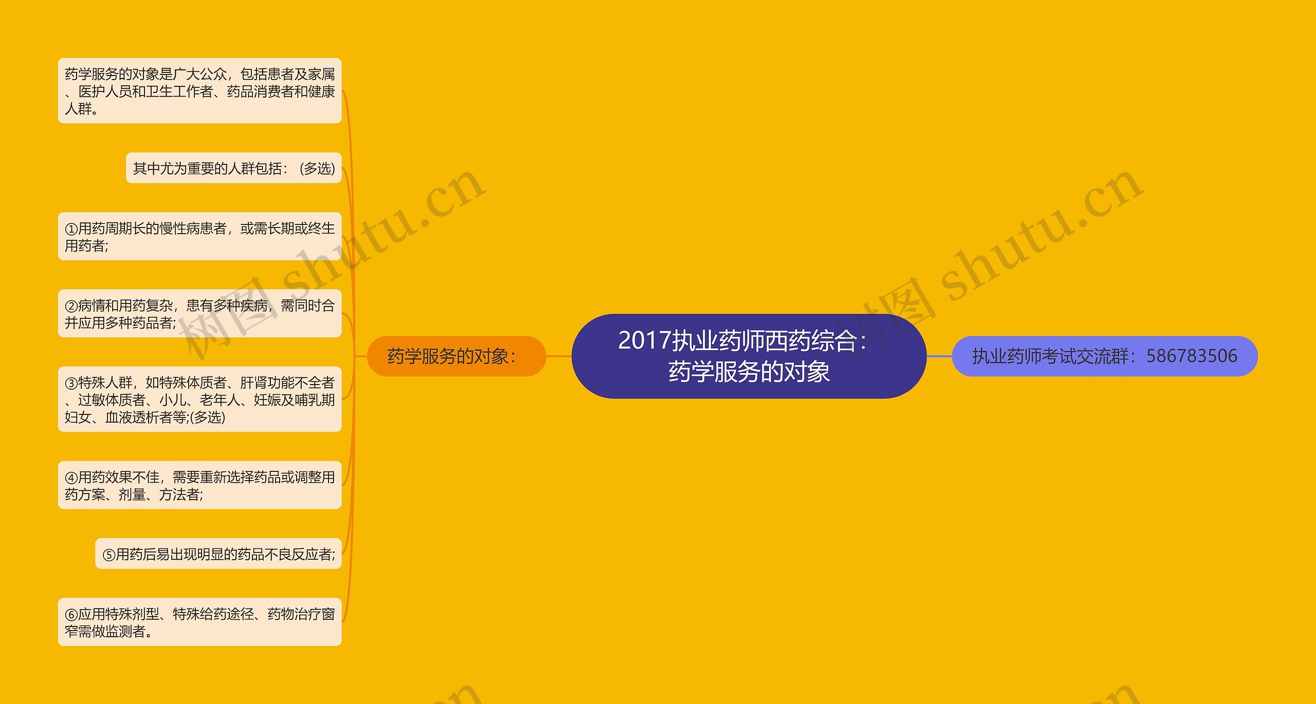 2017执业药师西药综合：药学服务的对象