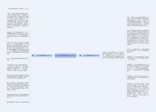 关于坚持梦想的材料作文