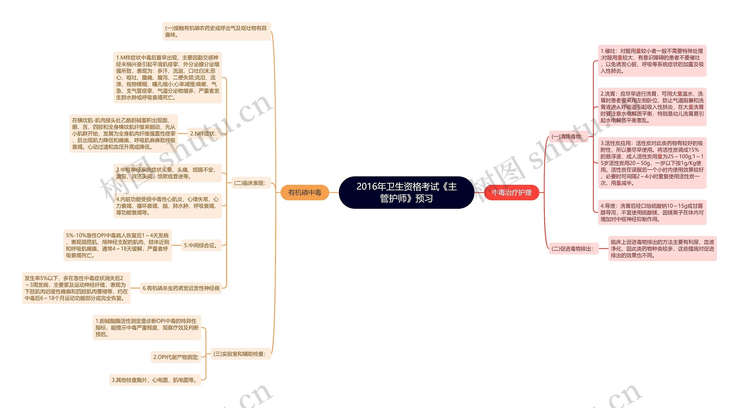 2016年卫生资格考试《主管护师》预习思维导图
