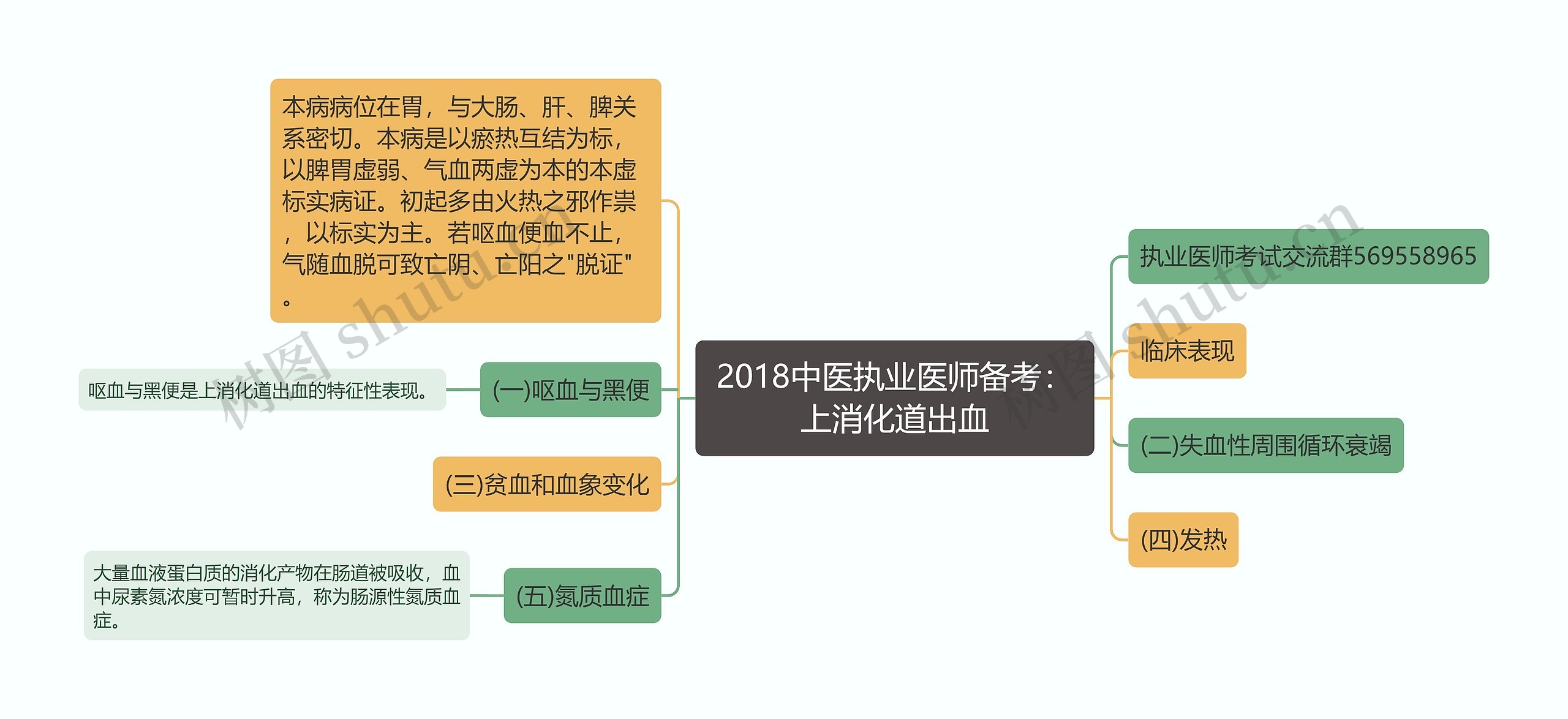 2018中医执业医师备考：上消化道出血