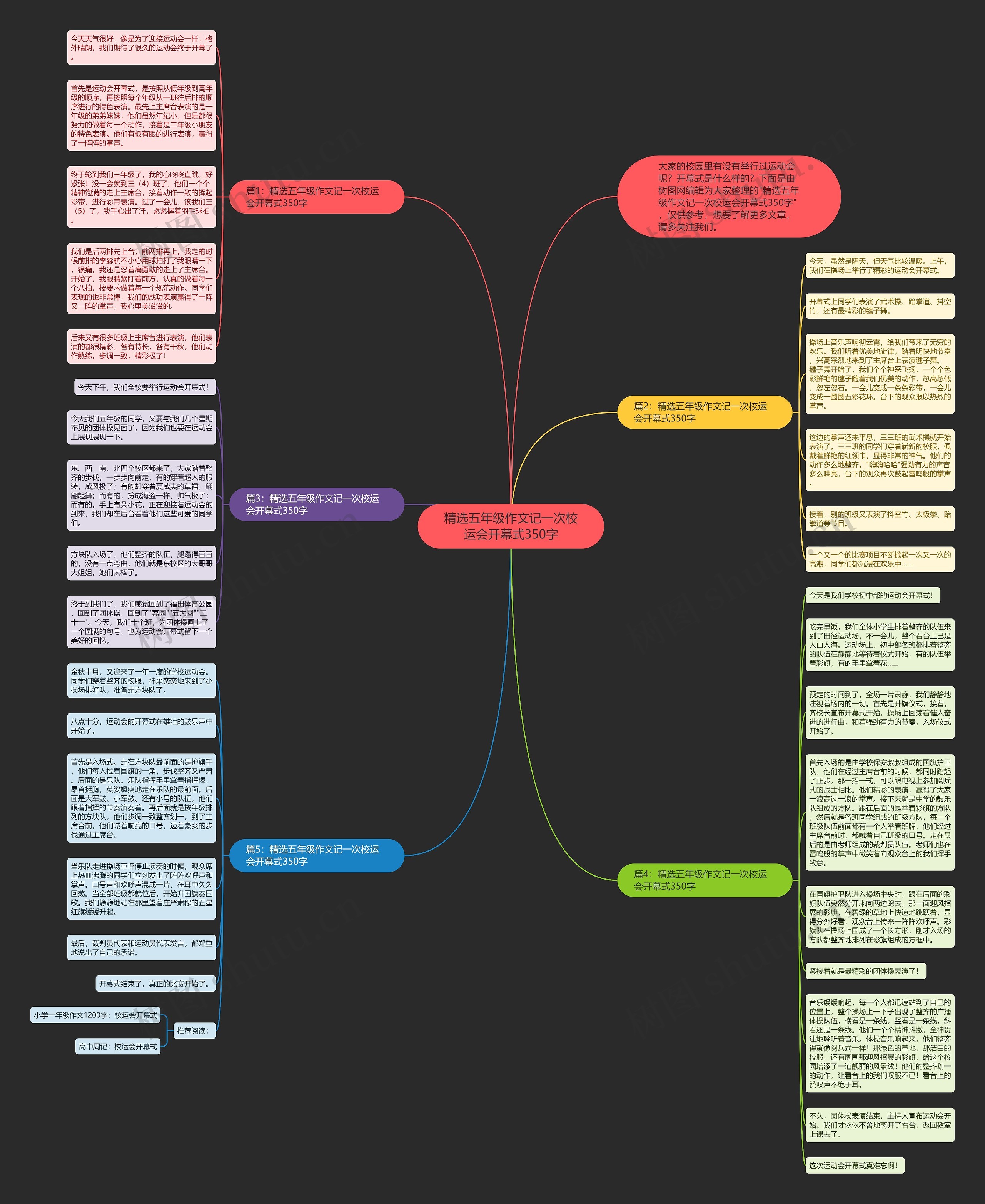 精选五年级作文记一次校运会开幕式350字