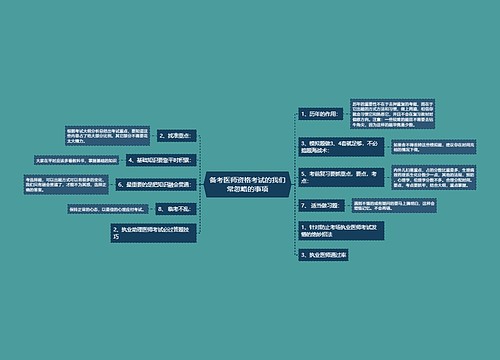 备考医师资格考试的我们常忽略的事项