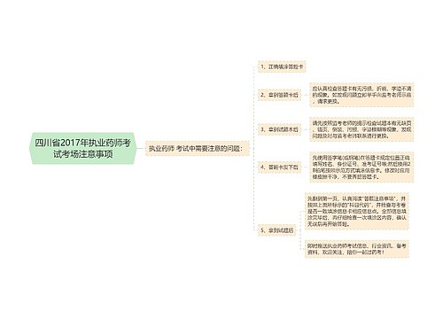 四川省2017年执业药师考试考场注意事项