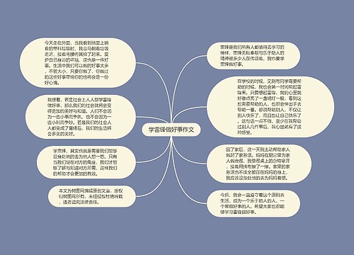 学雷锋做好事作文