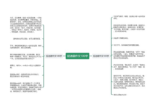 捉迷藏作文100字