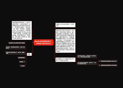 临床执业医师预防医学：病毒性心肌炎知识点