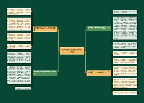 有关母亲节的作文300字左右