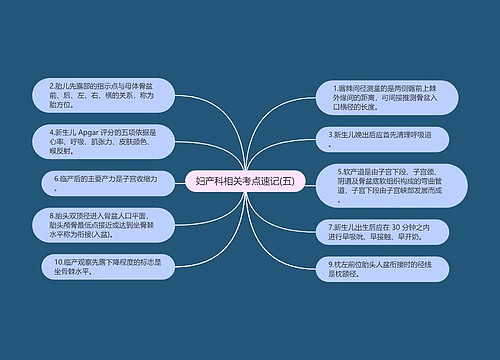 妇产科相关考点速记(五)