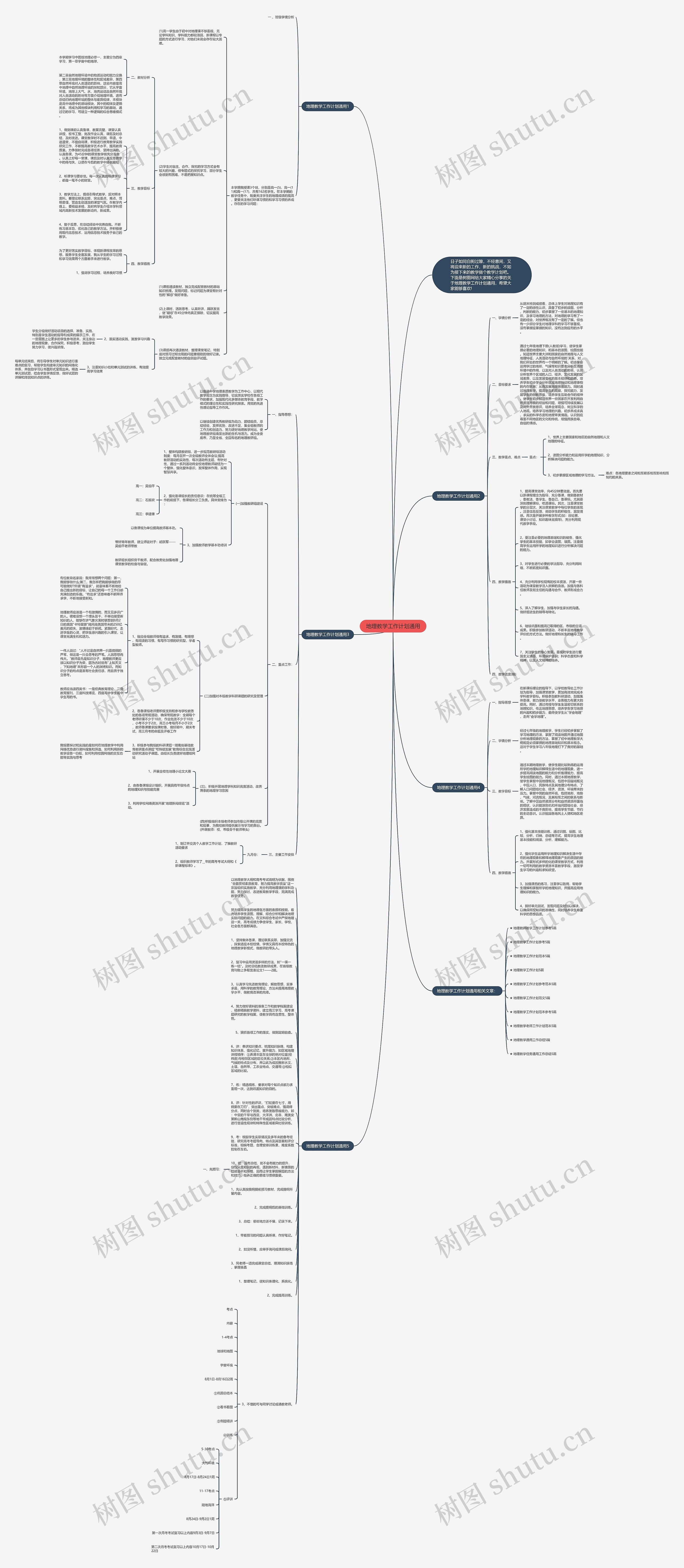 地理教学工作计划通用