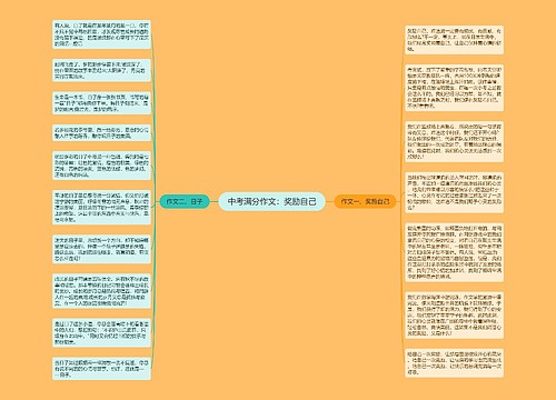 中考满分作文：奖励自己