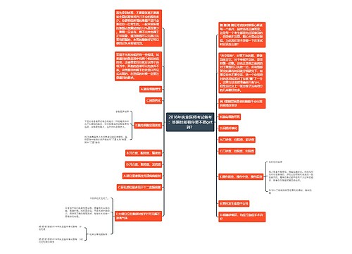 2016年执业医师考试备考：答题技能看你要不要get到？
