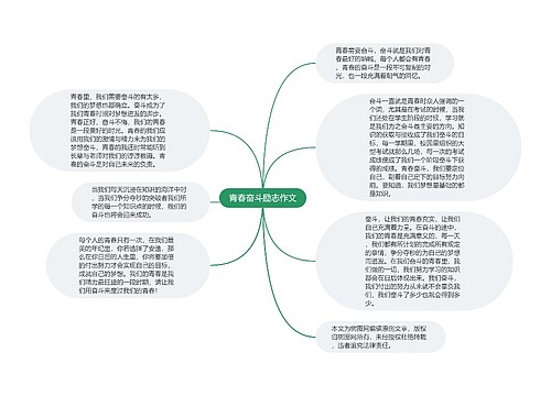 青春奋斗励志作文