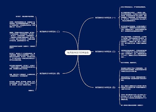 秋天的作文150字左右