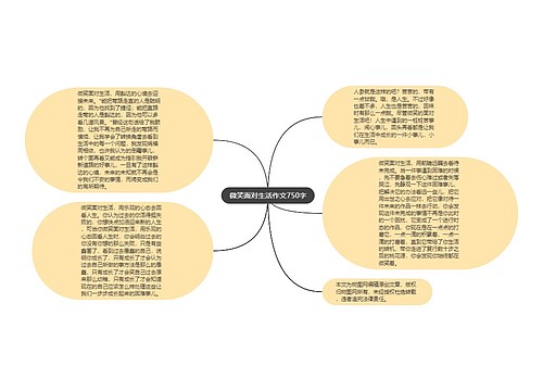 微笑面对生活作文750字