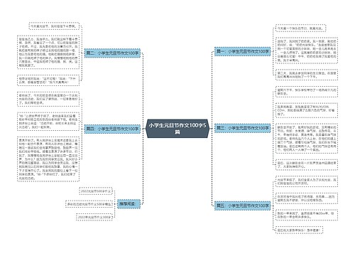 小学生元旦节作文100字5篇