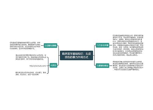 临床医学基础知识：头皮损伤的暴力作用方式