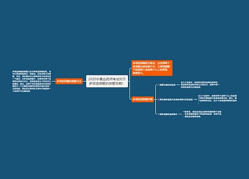 2020宁夏业药师考试对于多项选择题的做题攻略！