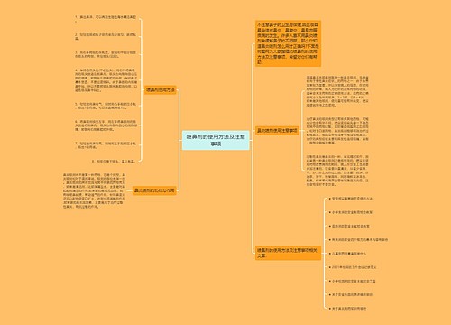 喷鼻剂的使用方法及注意事项