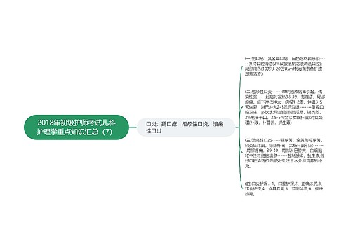 2018年初级护师考试儿科护理学重点知识汇总（7）