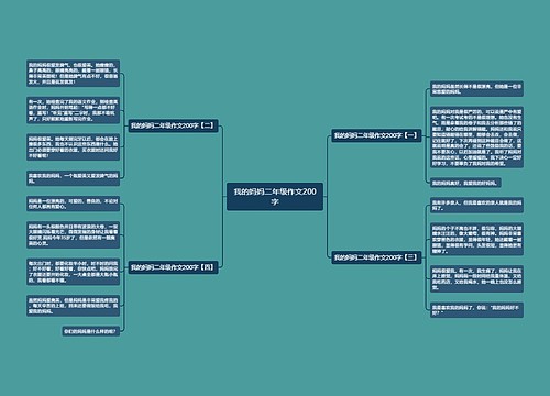 我的妈妈二年级作文200字