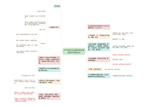 2018临床执业医师考试常考知识点速记(8)