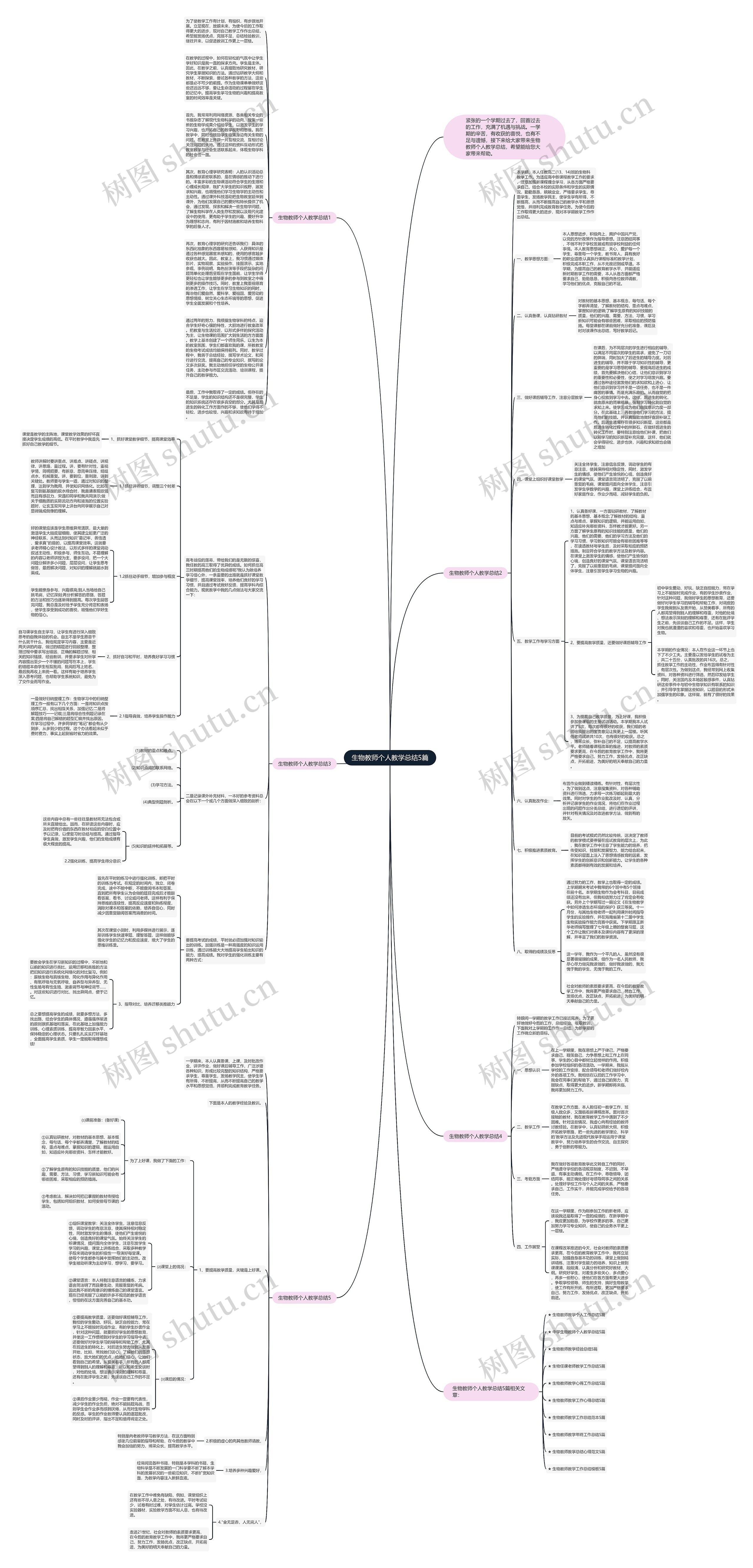 生物教师个人教学总结5篇