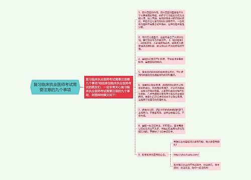 复习临床执业医师考试需要注意的九个事项