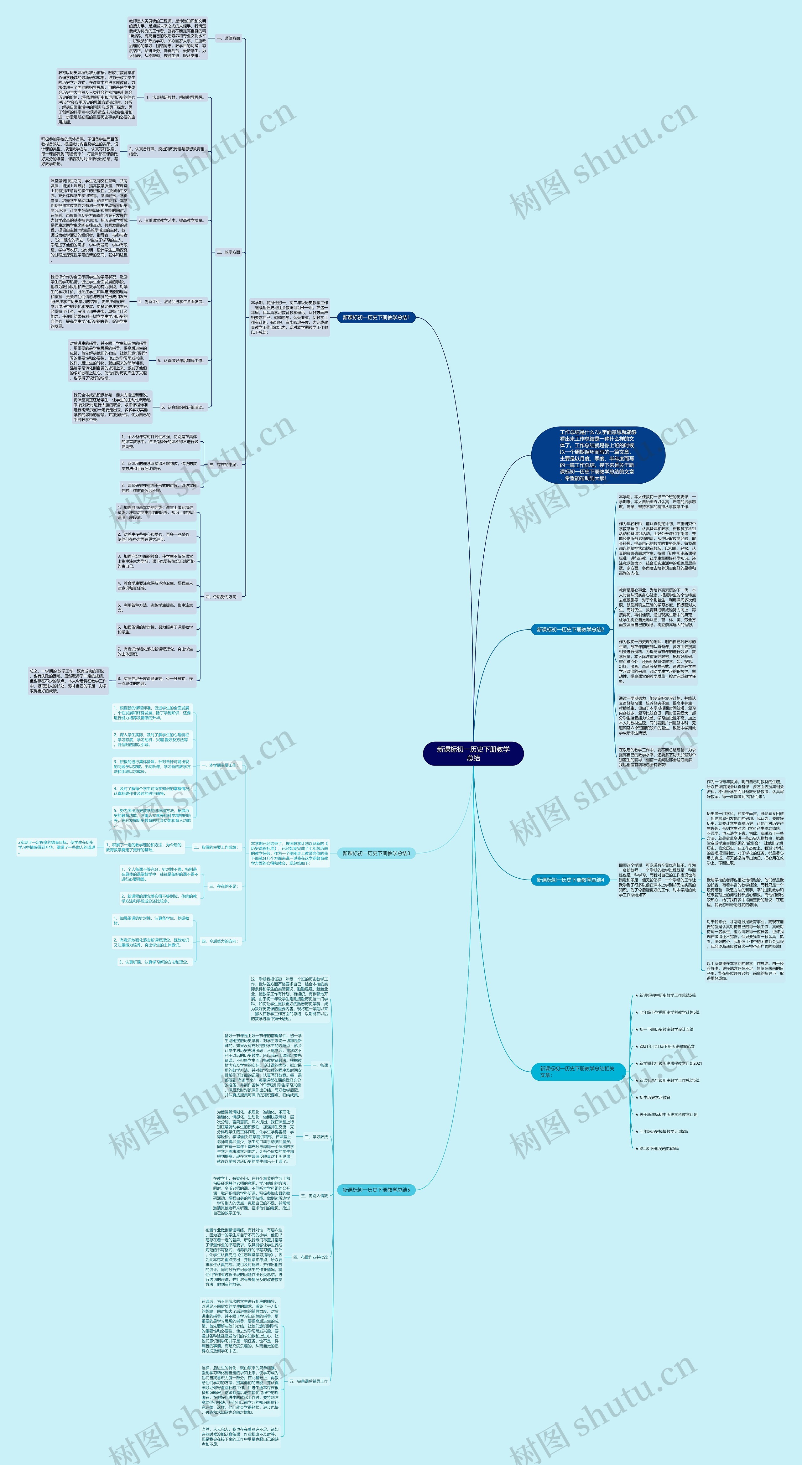 新课标初一历史下册教学总结思维导图