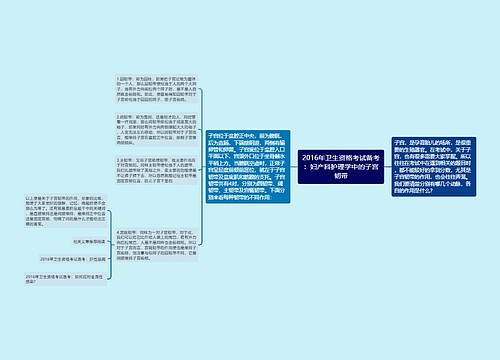 2016年卫生资格考试备考：妇产科护理学中的子宫韧带