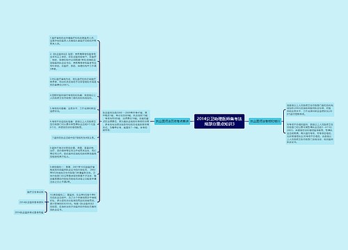 2014公卫助理医师备考法规部分重点知识3