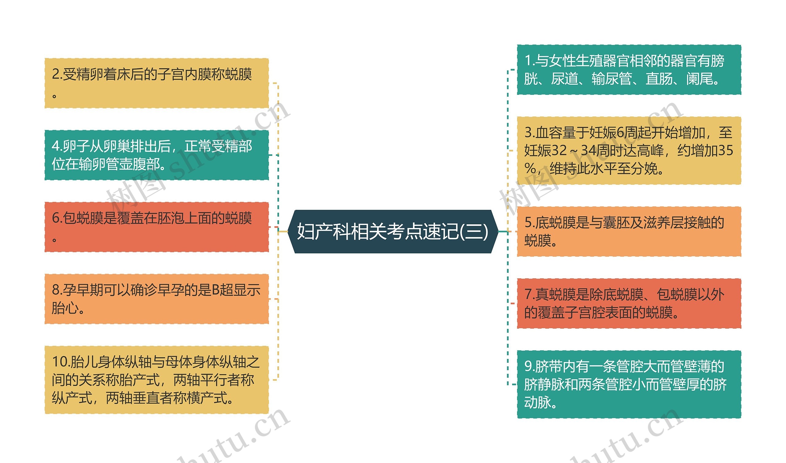 妇产科相关考点速记(三)思维导图