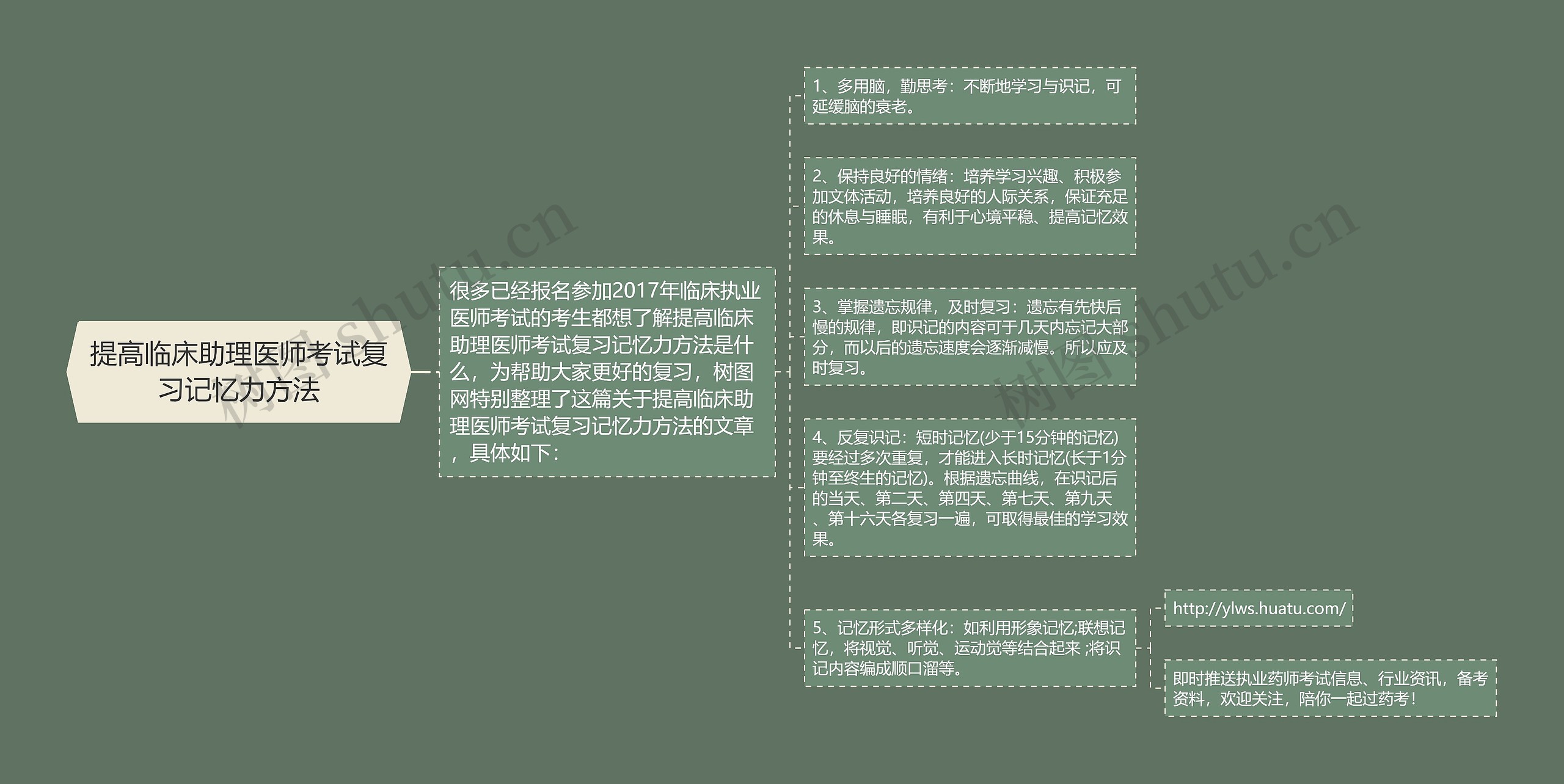 提高临床助理医师考试复习记忆力方法思维导图