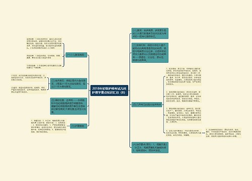 2018年初级护师考试儿科护理学重点知识汇总（8）