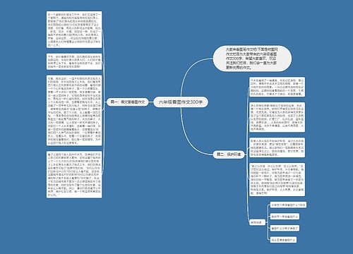 六年级看图作文300字