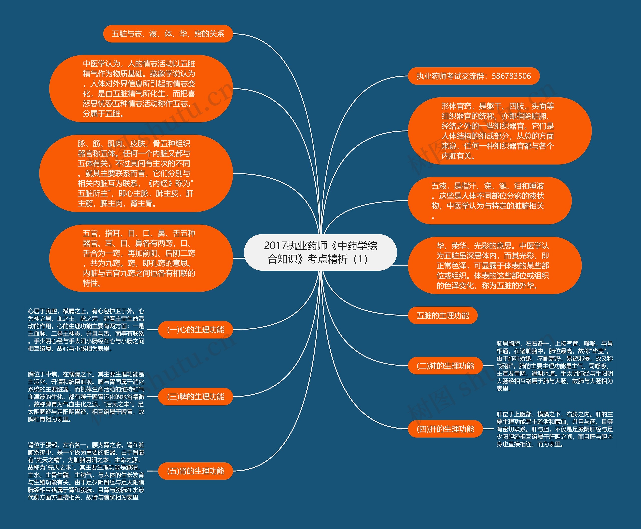 2017执业药师《中药学综合知识》考点精析（1）思维导图
