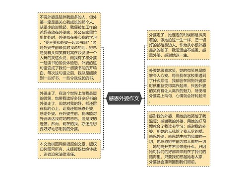 感恩外婆作文