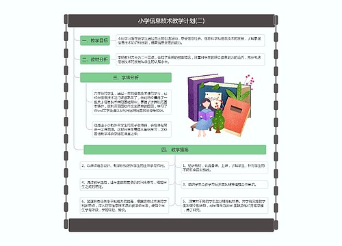 小学信息技术教学计划(二)