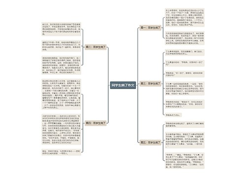 同学生病了作文