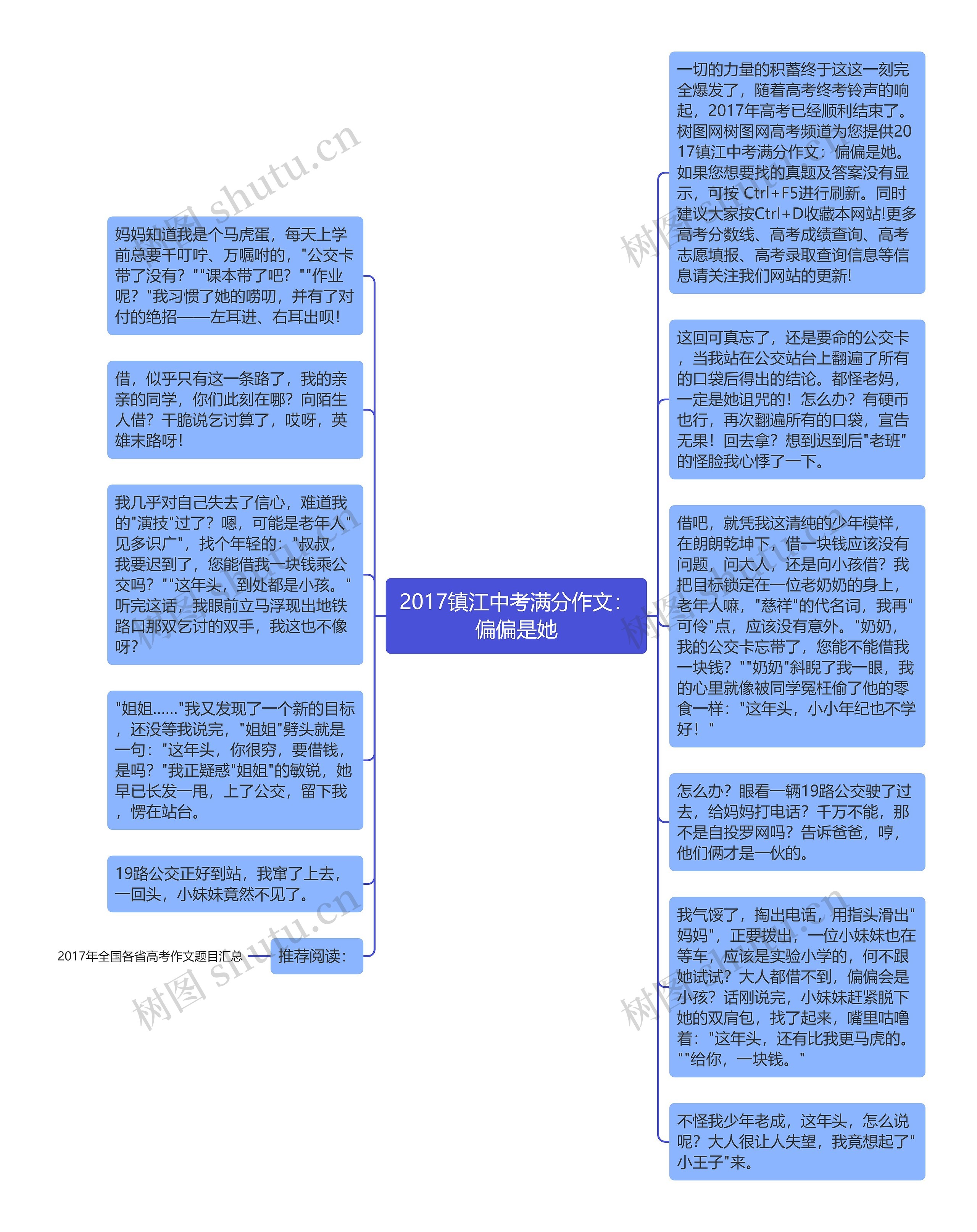 2017镇江中考满分作文：偏偏是她